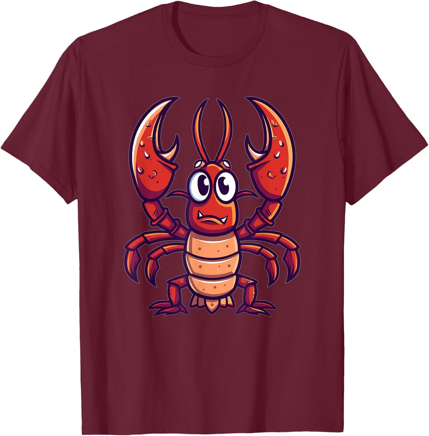 Cute Lobster I Kids Lobster T-Shirt - T-Shirt | Maroon