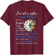 Husband Memorial Butterfly I'm Not A Widow I'm A Wife Women T-Shirt - T-Shirt | Maroon