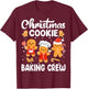 Cookie Baking Crew Gingerbread Christmas Family Matching T-Shirt - T-Shirt | Maroon