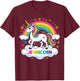 Hanukkah Jewnicorn Funny Jewish Unicorn T-Shirt - T-Shirt | Maroon