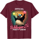 PARTY HASE Outfits für Party und Kneipentour Official Schlager Party Crew T-Shirt - T-Shirt | Maroon