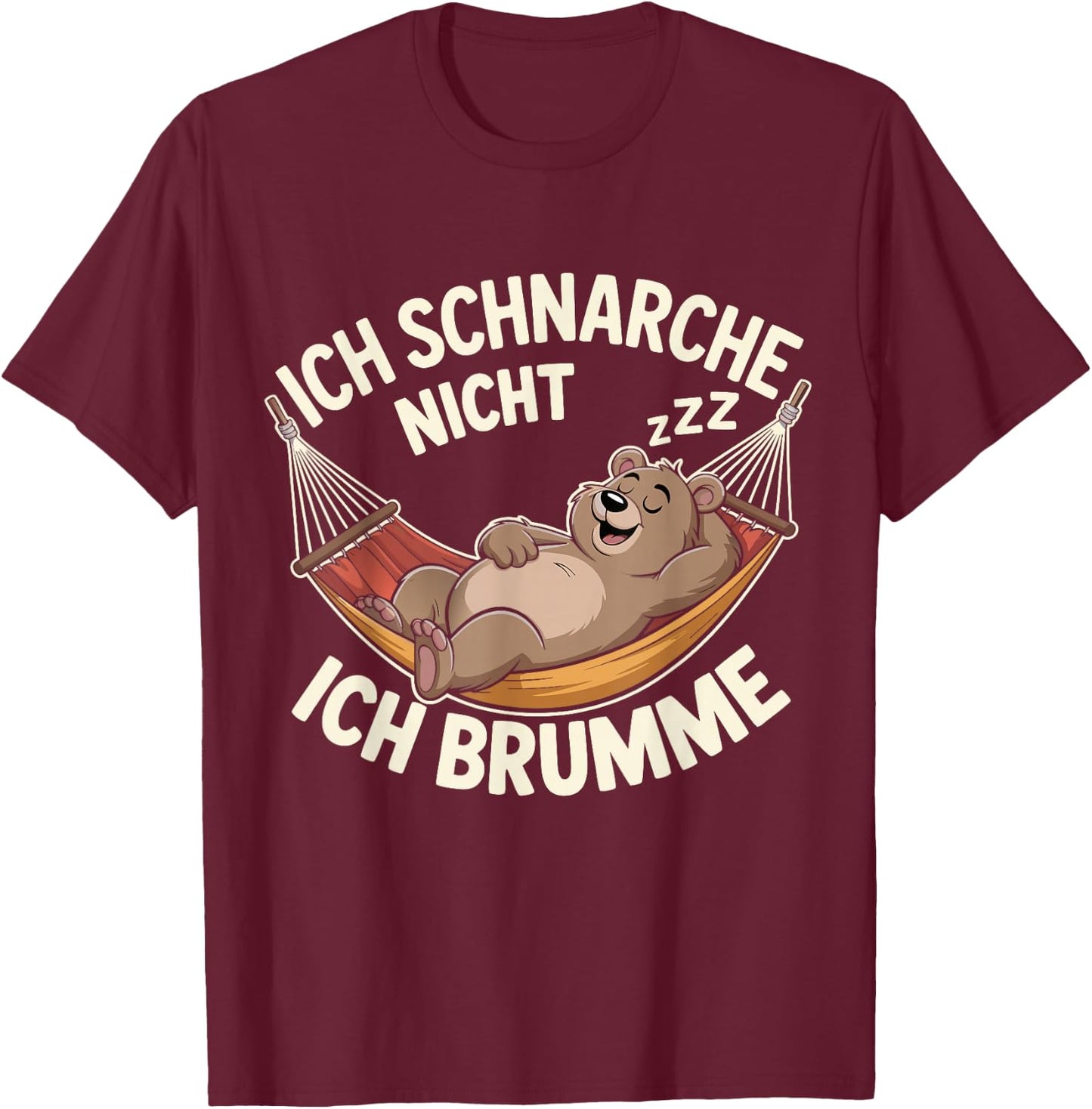 Lustige Schlafanzug Schlafshirt Männer Herren Damen Schlaf T-Shirt - T-Shirt | Maroon