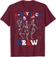 Skeleton X-Ray Tech Crew 4th Of July Radiology Rad Tech T-Shirt - T-Shirt | Maroon