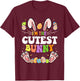 I'm The Cutest Bunny Matching Family Easter Party T-Shirt - T-Shirt | Maroon