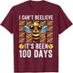 I Can't Believe It's Been 100 Days Bee 100th Day Of School T-Shirt - T-Shirt | Maroon