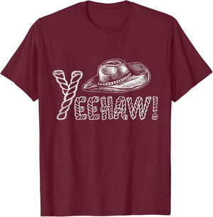 Yeehaw Cowboy T-Shirt - T-Shirt | Maroon