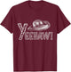Yeehaw Cowboy T-Shirt - T-Shirt | Maroon