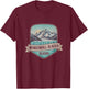 Retro Mendenhall Glacier Alaska Drawing Art Design T-Shirt - T-Shirt | Maroon
