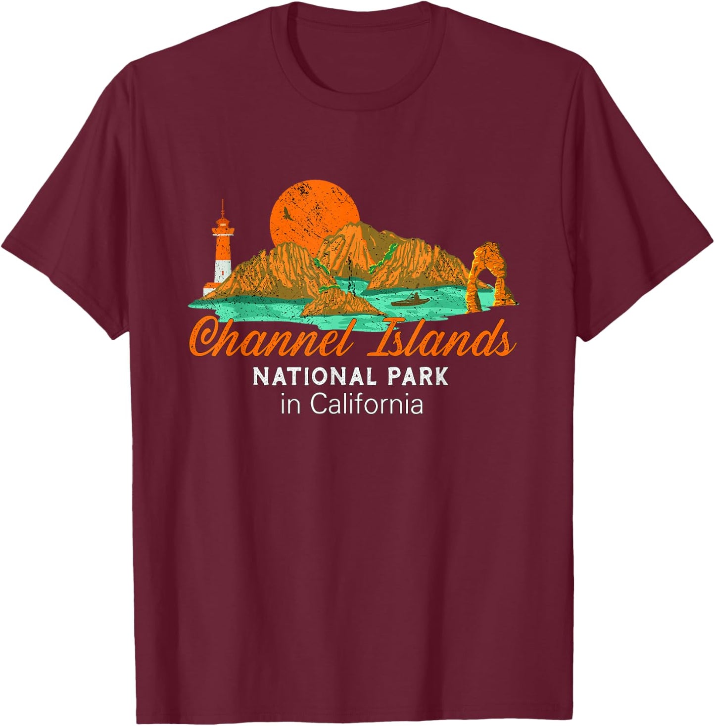 Channel Islands National Park California T-Shirt - T-Shirt | Maroon