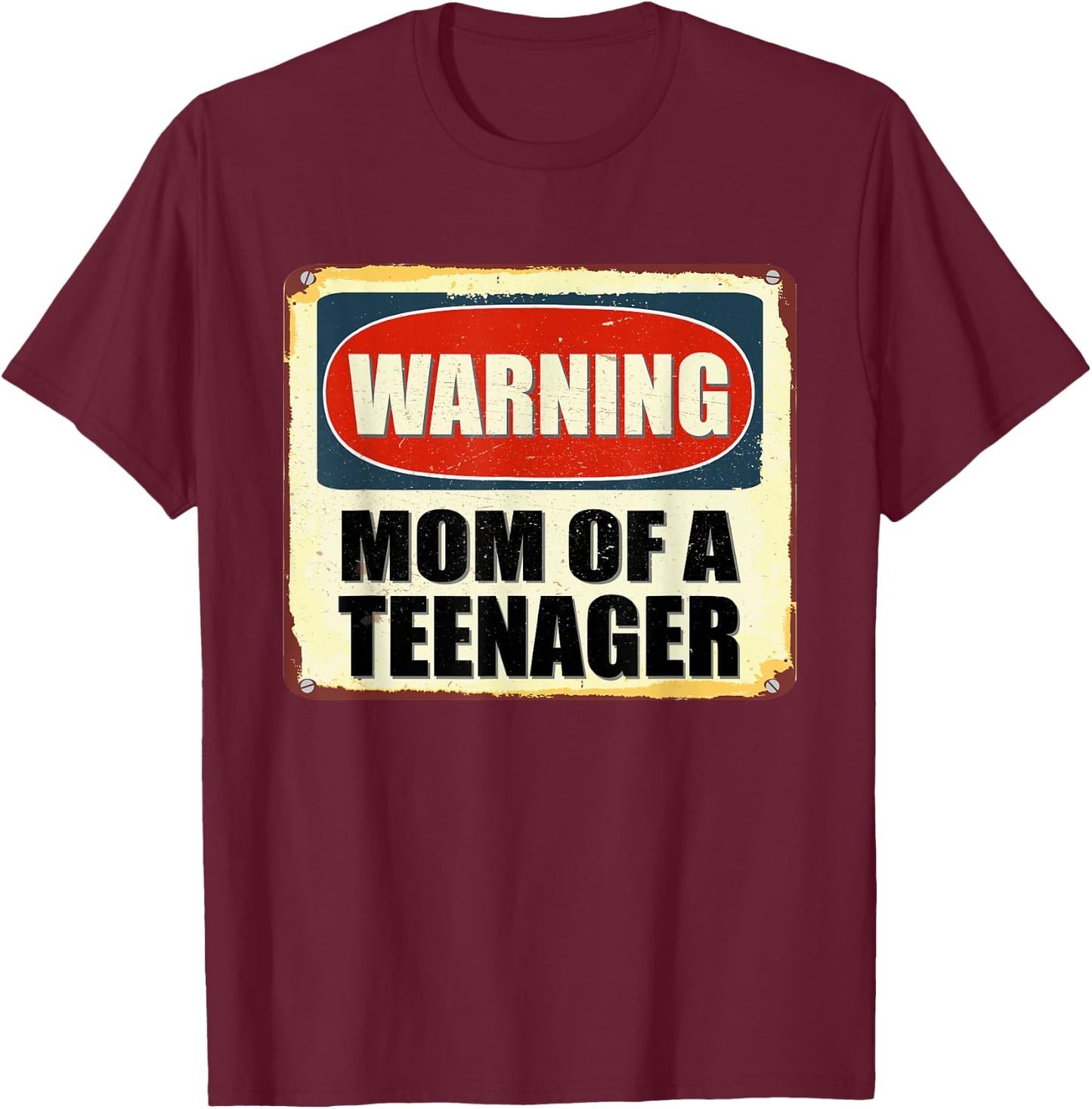 Official Teenager 13th Birthday Matching Mom of a Teenager T-Shirt - T-Shirt | Maroon