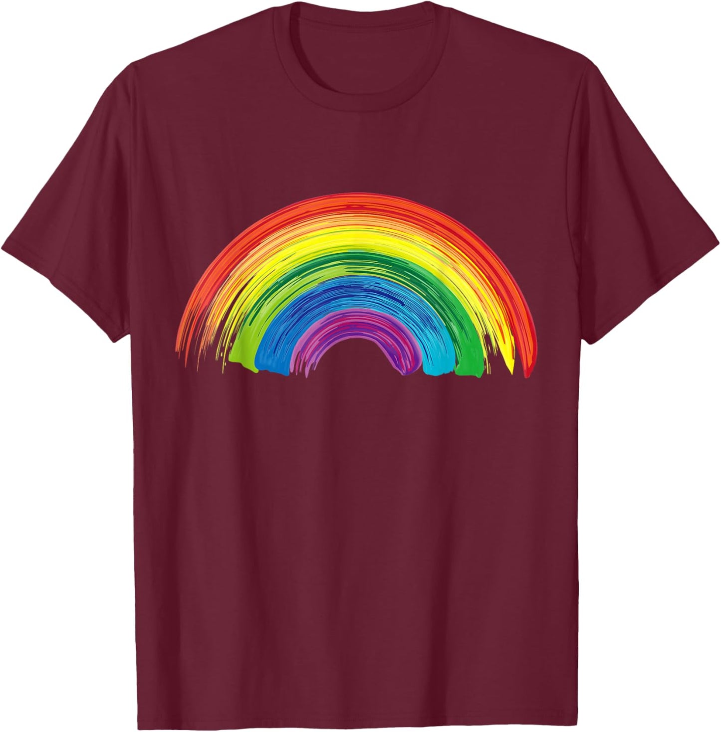 Rainbow Costume Women's Men's Children's Carnival T-Shirt - T-Shirt | Maroon