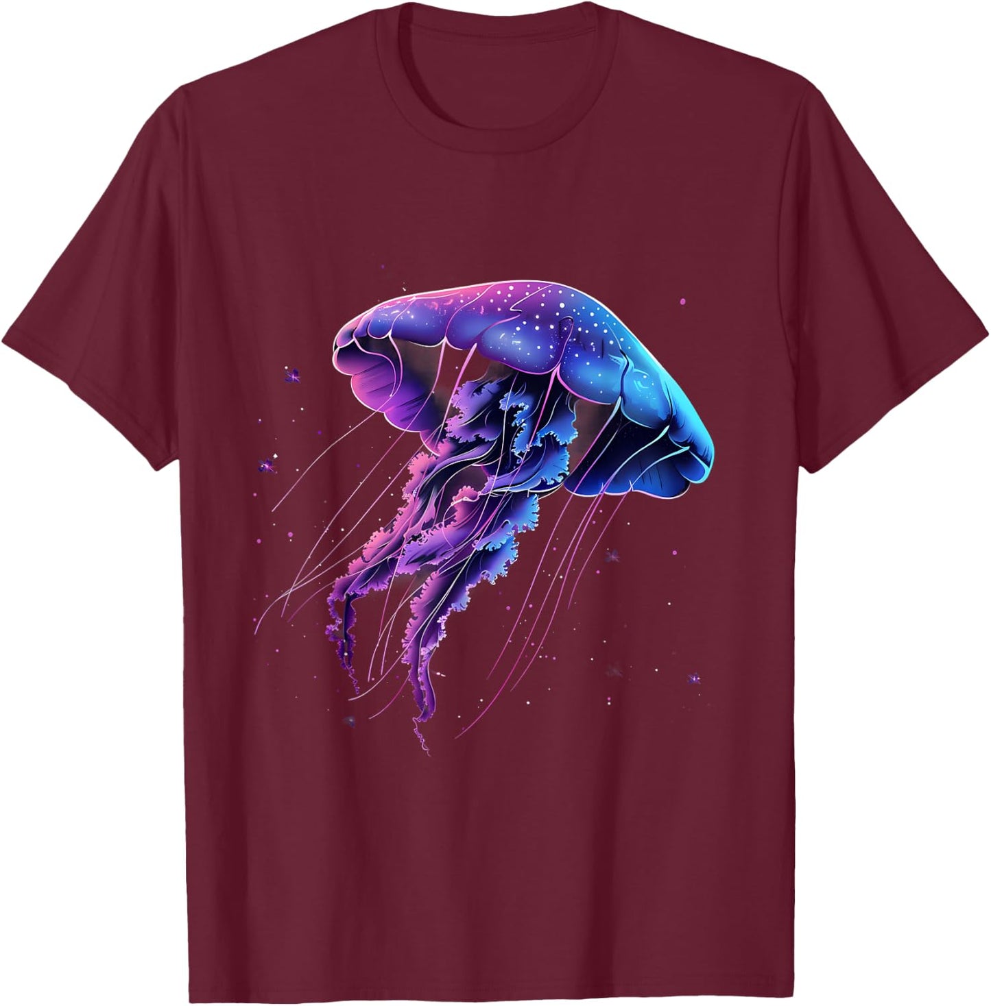 Jellyfish Sea Ocean Jellyfish Ocean Sea Animal Lover Artwork T-Shirt - T-Shirt | Maroon