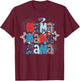American Mama 4th of July Patriotic Mom Mothers Day Women T-Shirt - T-Shirt | Maroon