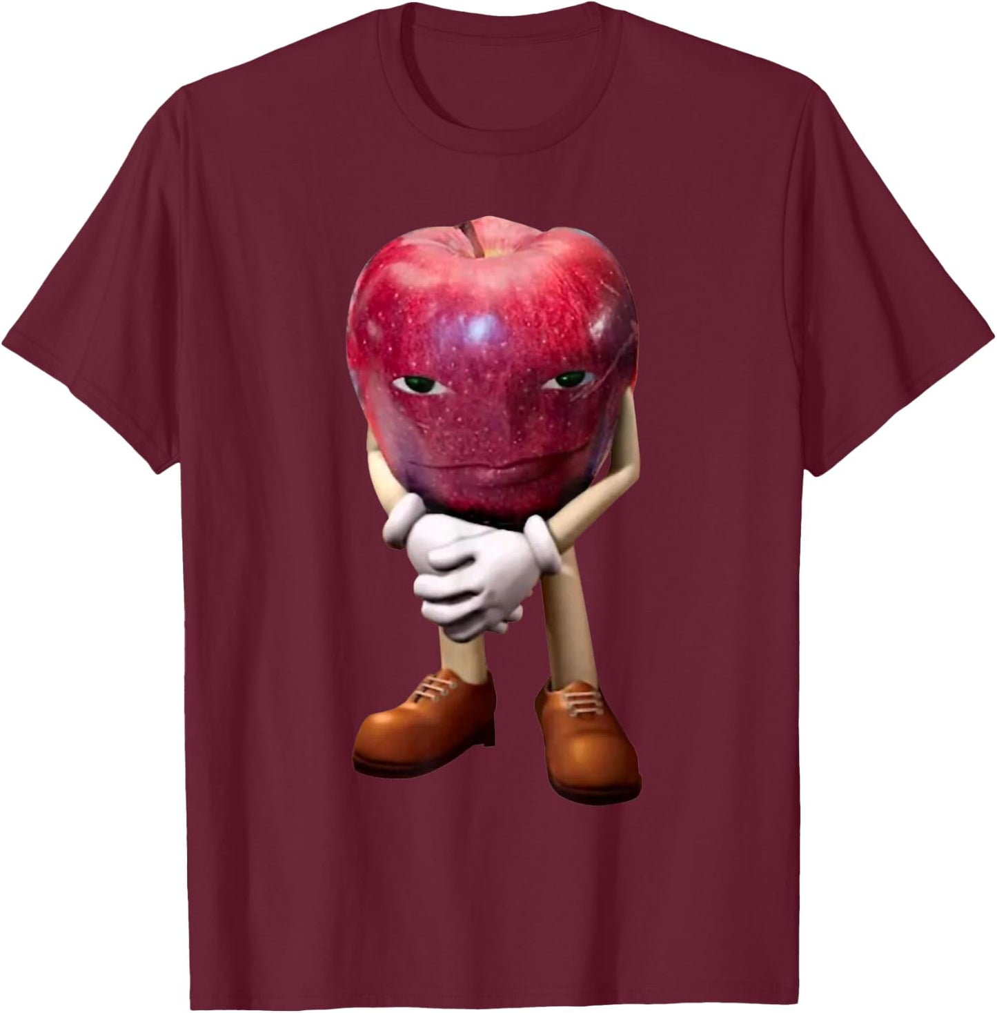 Me Asf Apple T-Shirt - T-Shirt | Maroon
