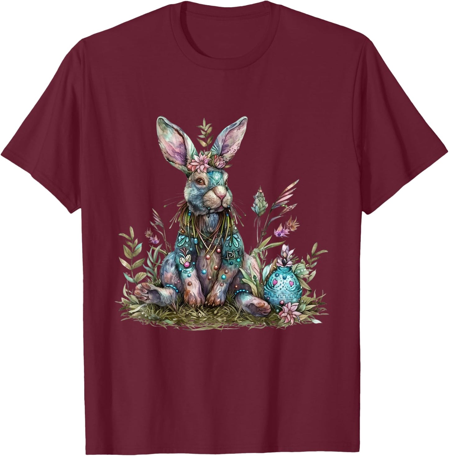 Easter Ostara Eostre Pagan Witchcraft Spring Moon T-Shirt - T-Shirt | Maroon