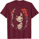 Horror Anime Manga | Japan Japanese Creepy Kawaii Goth , black T-Shirt - T-Shirt | Maroon