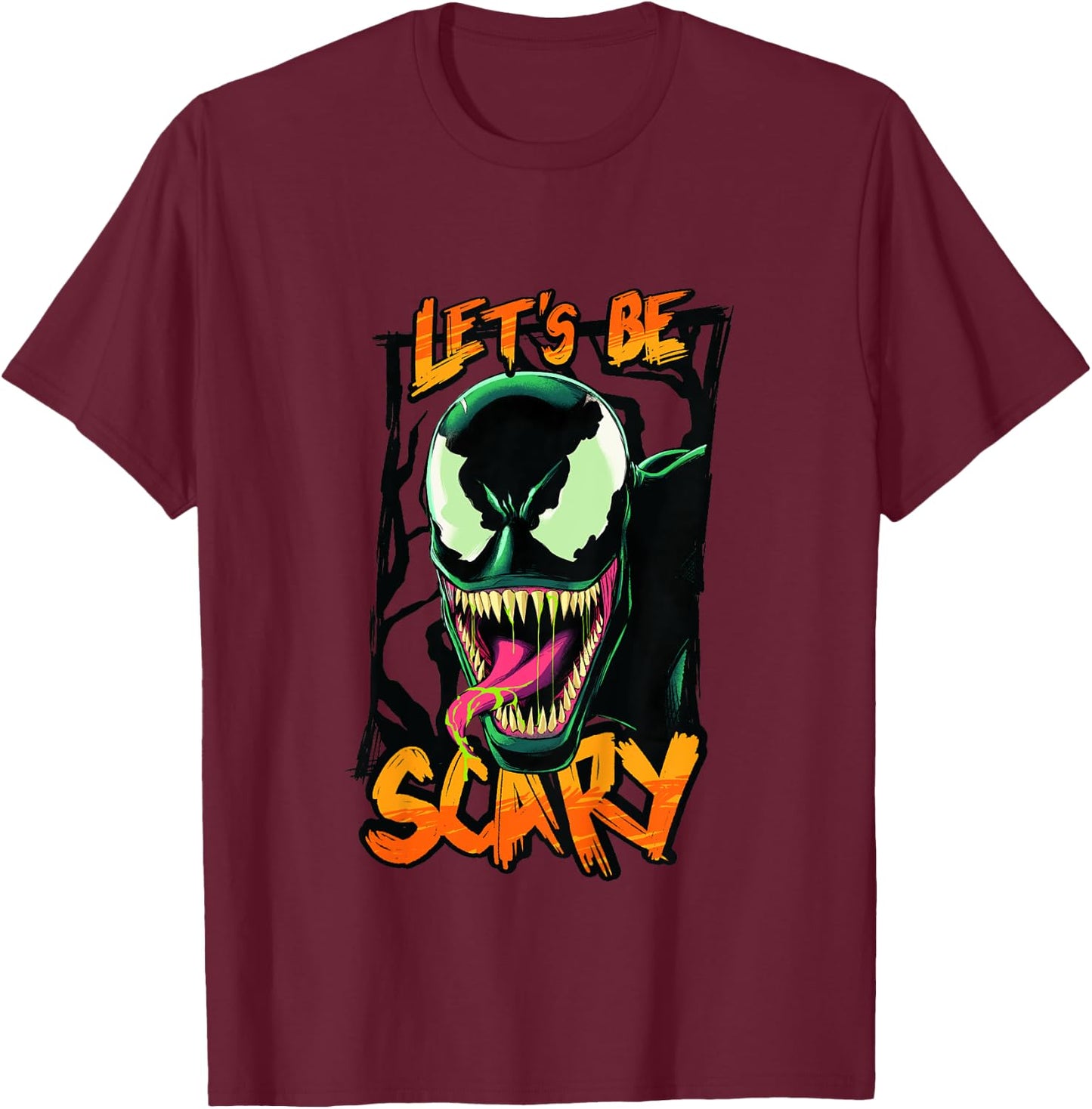 Kids Marvel Venom Halloween T-Shirt - T-Shirt | Maroon