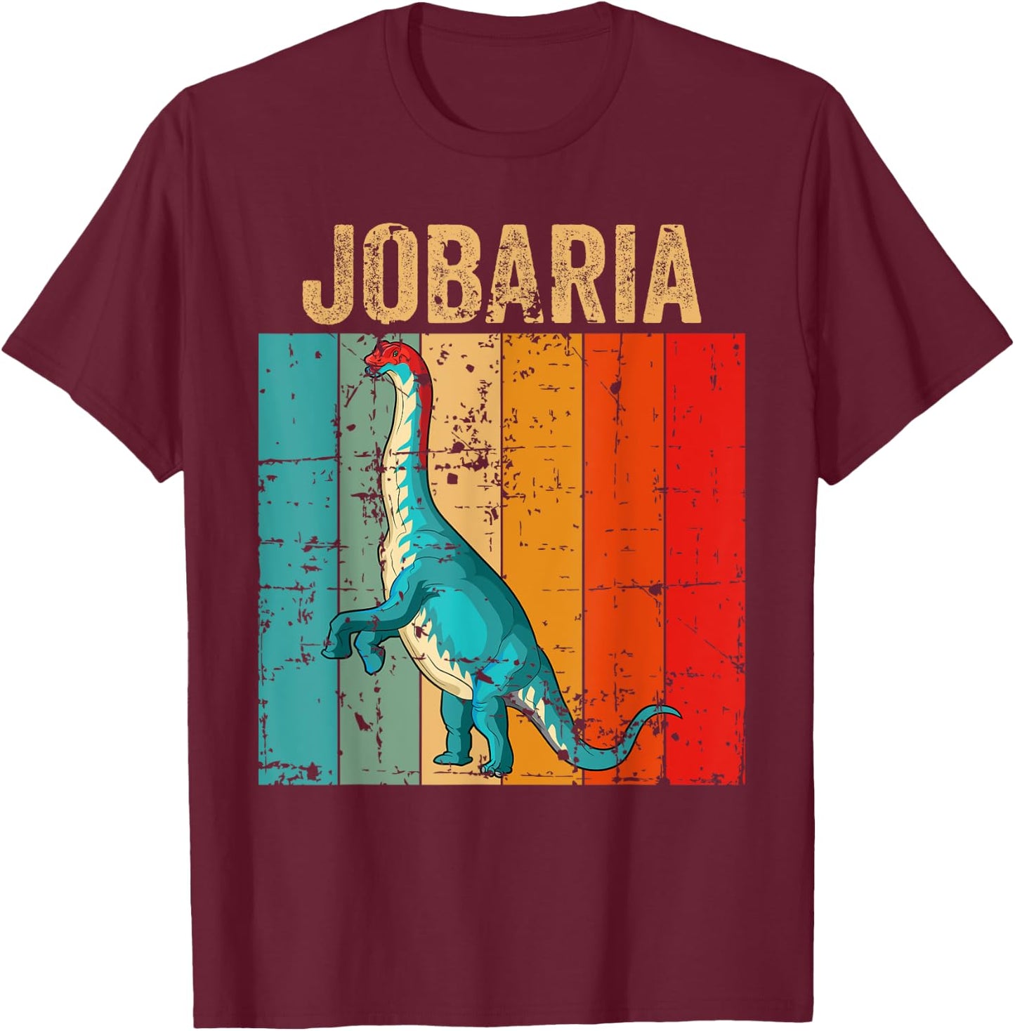 Dino Jobaria Dinosaur T-Shirt - T-Shirt | Maroon