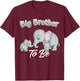 Soon Big Bro Brother to Be Elephants Baby Shower Reveal Men T-Shirt - T-Shirt | Maroon