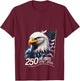 Women's 250 Years American 250th Anniversary Patriotic USA 4th July V-Neck T-Shirt - T-Shirt | Maroon