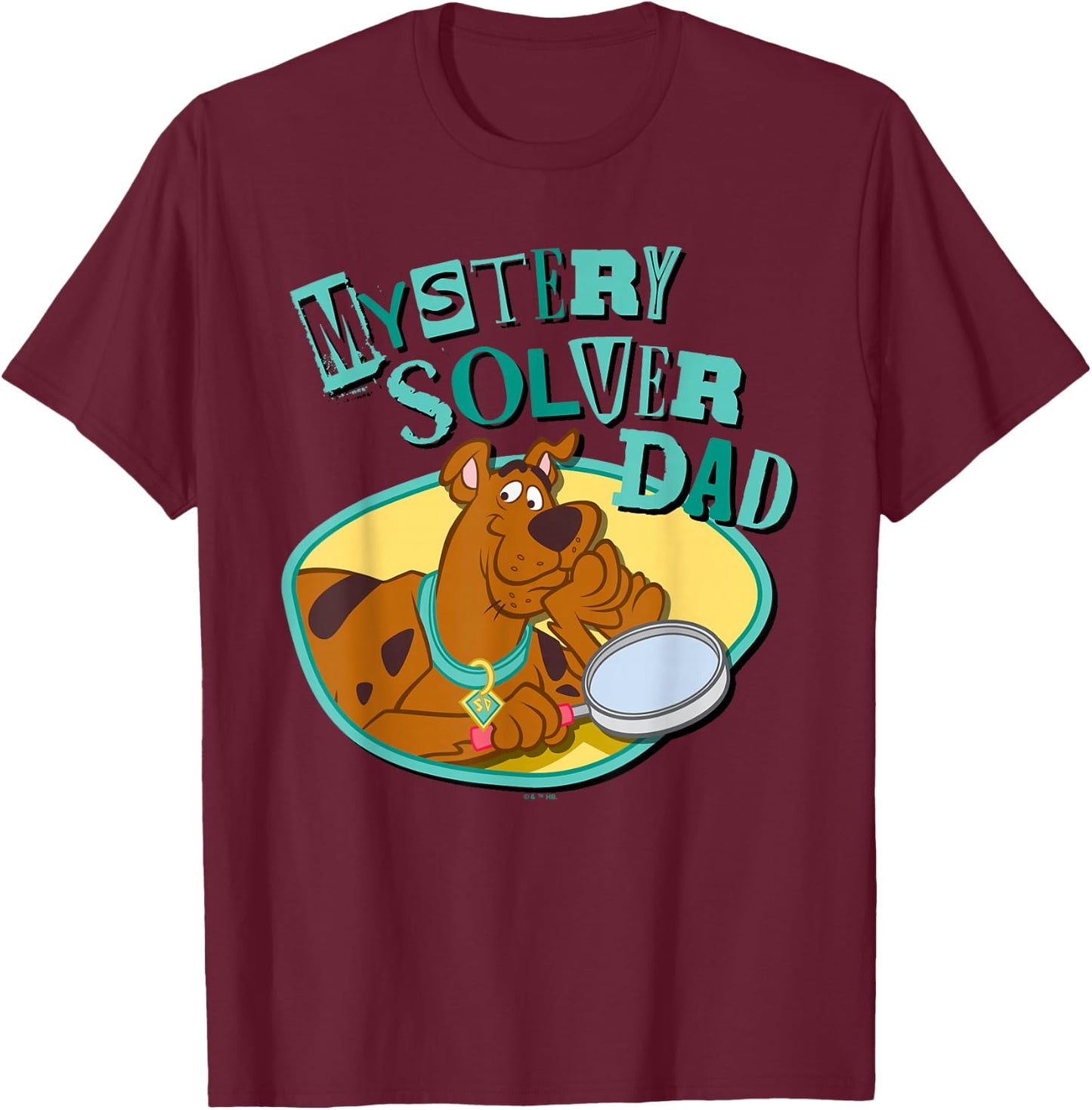 Scooby-Doo Father's Day Mystery Solver Dad T-Shirt - T-Shirt | Maroon