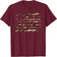 Krautrock German Rock Music Lover Desert Camo Distressed T-Shirt - T-Shirt | Maroon