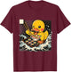 Rubber Duck Sushi Lover Rubber Duckling Ocean Great Wave T-Shirt - T-Shirt | Maroon