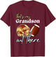 Football Grandma Grandpa That's My Grandson Out There T-Shirt - T-Shirt | Maroon