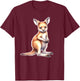Kangaroo x Baby Kangaroo Joey T-Shirt - T-Shirt | Maroon