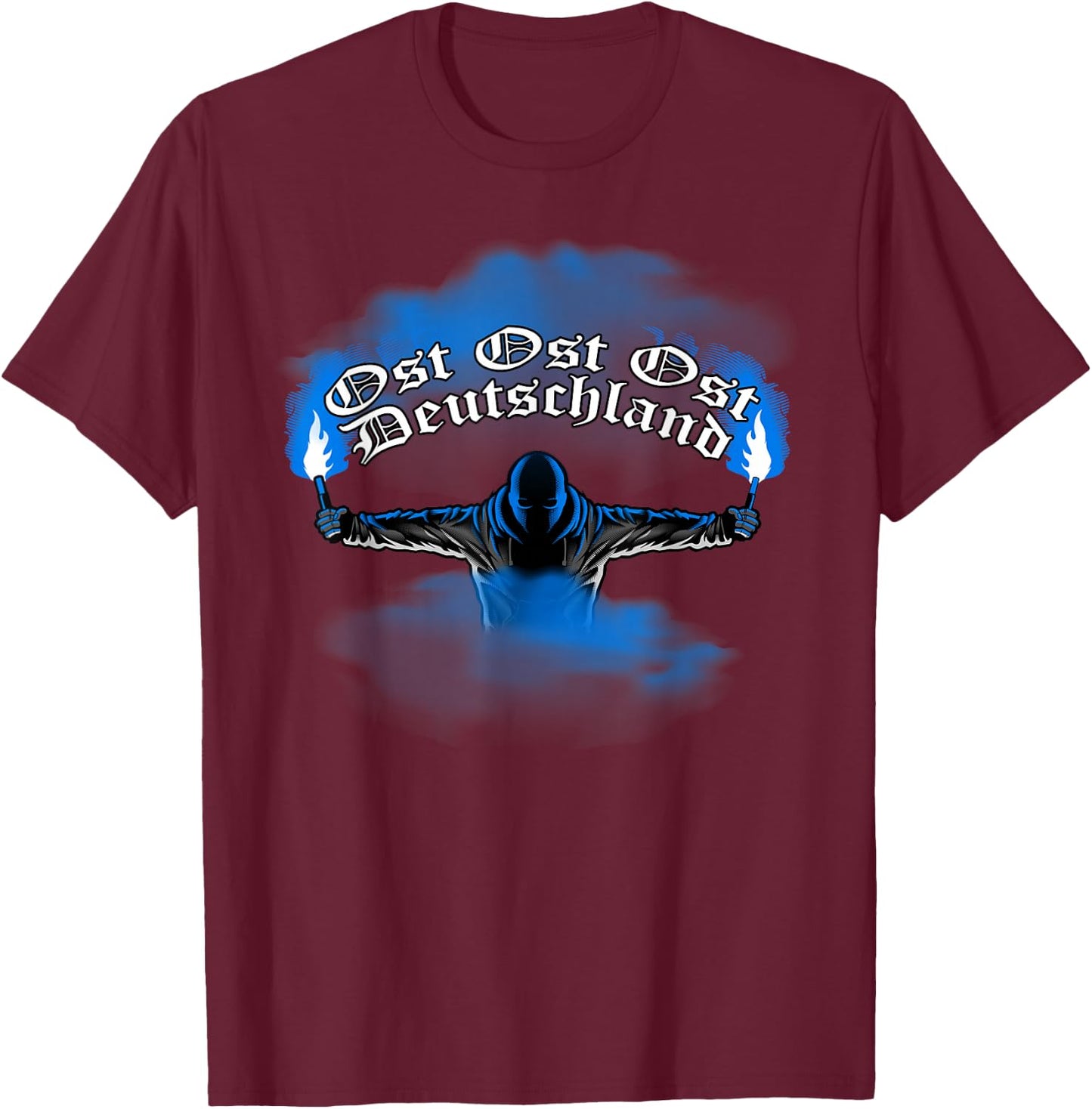 East Germany – Pyrotechnics – Pyro – Bengalo – Blue T-Shirt - T-Shirt | Maroon