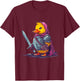 Rubber Duck Knight Warrior Rubber Duckie Rubber Duckling T-Shirt - T-Shirt | Maroon