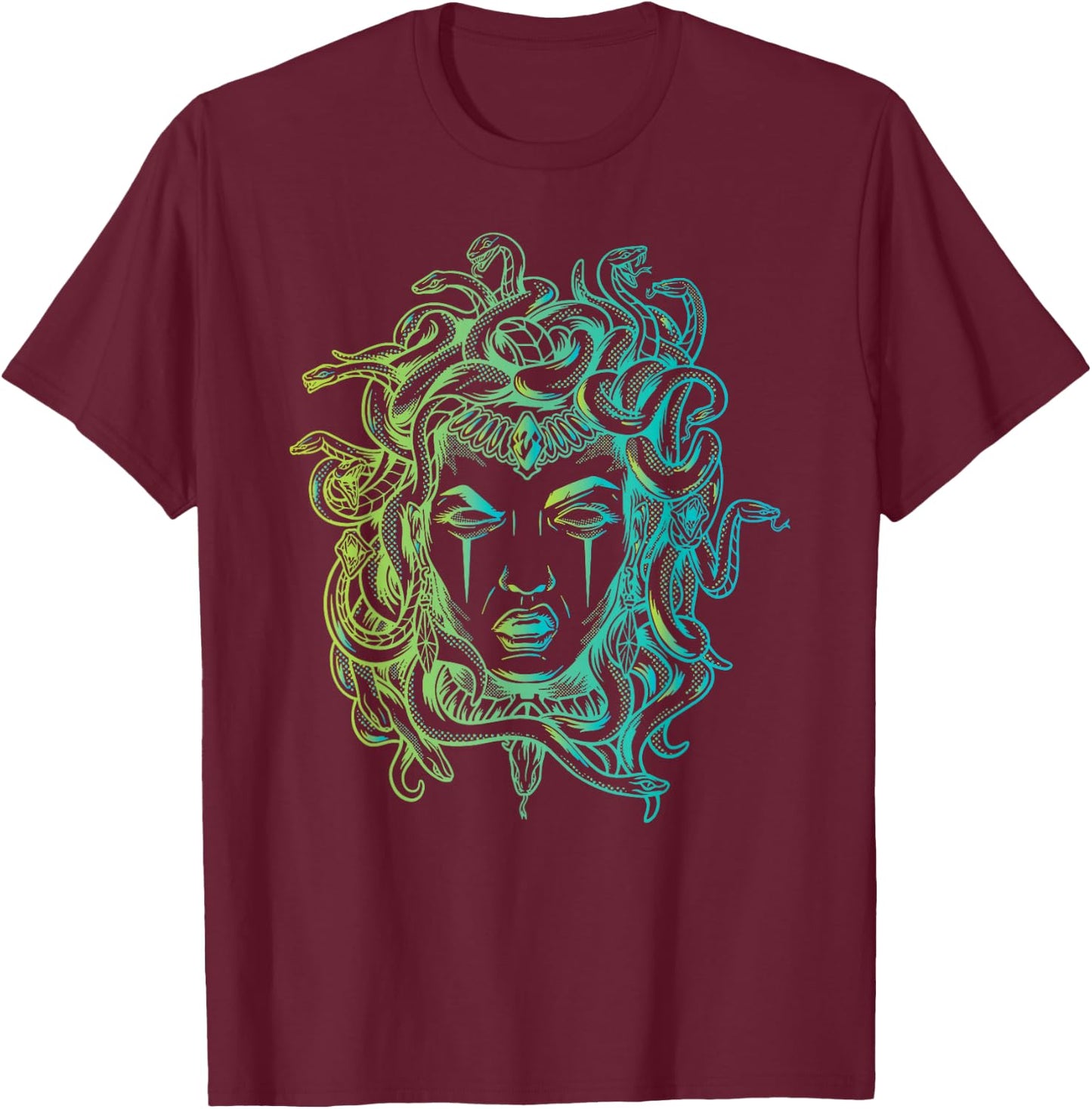 Medusa Art T-Shirt - T-Shirt | Maroon
