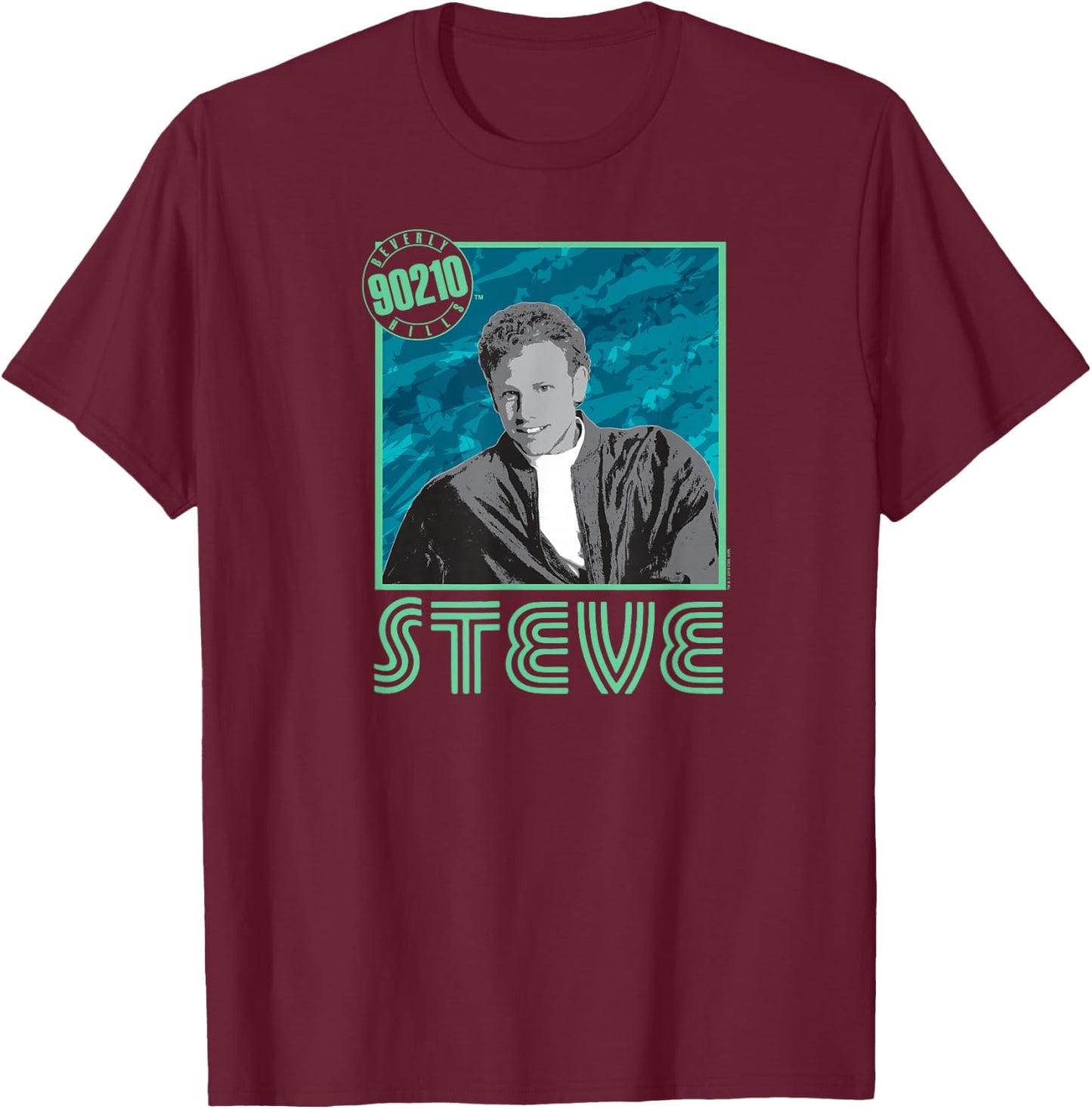 Beverly Hills 90210 - Steve T-Shirt - T-Shirt | Maroon
