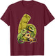 6th Reptile Birthday Party Six Year Old Lizard Birthday T-Shirt - T-Shirt | Maroon