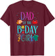 Dad Of The Birthday Girl Under Sea Matching Family Bday T-Shirt - T-Shirt | Maroon
