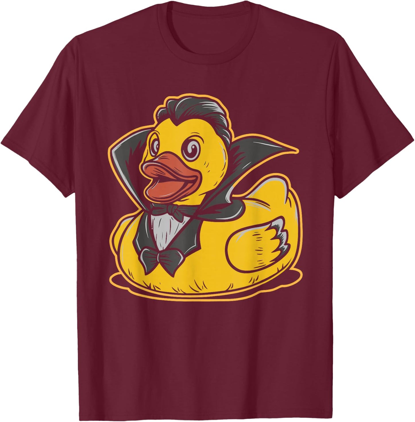 Rubber Duck Vampire Rubber Duckie Bath Duck T-Shirt - T-Shirt | Maroon