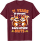11th Wedding Anniversary 11 Years Of Driving Each Other Nuts T-Shirt - T-Shirt | Maroon