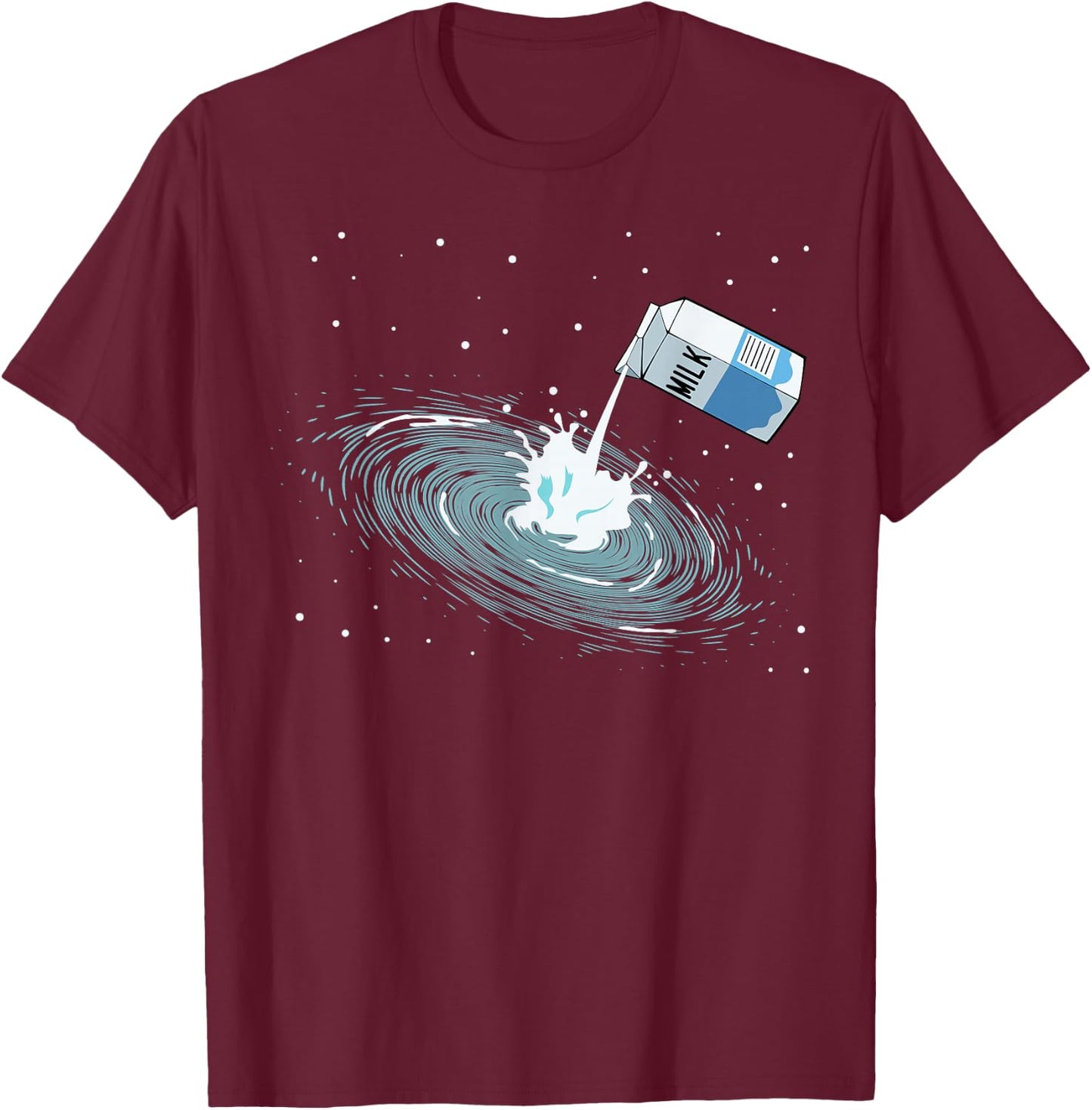 Space Milky Way Galaxy Solar System Astronomy Pun , black T-Shirt - T-Shirt | Maroon