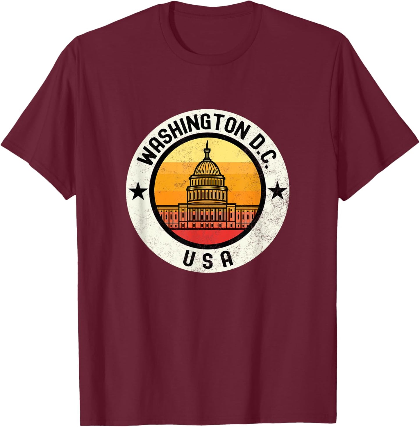 Washington D C T-Shirt - T-Shirt | Maroon