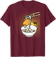 Gudetama "Ugh" Rice Bowl Shirt T-Shirt - T-Shirt | Maroon