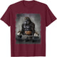 Gorilla Muscle Training with Barbell Shrug Bar Fitness Gym T-Shirt - T-Shirt | Maroon