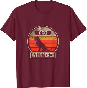 Dog Whisperer - Vintage Retro - Animal T-Shirt - T-Shirt | Maroon