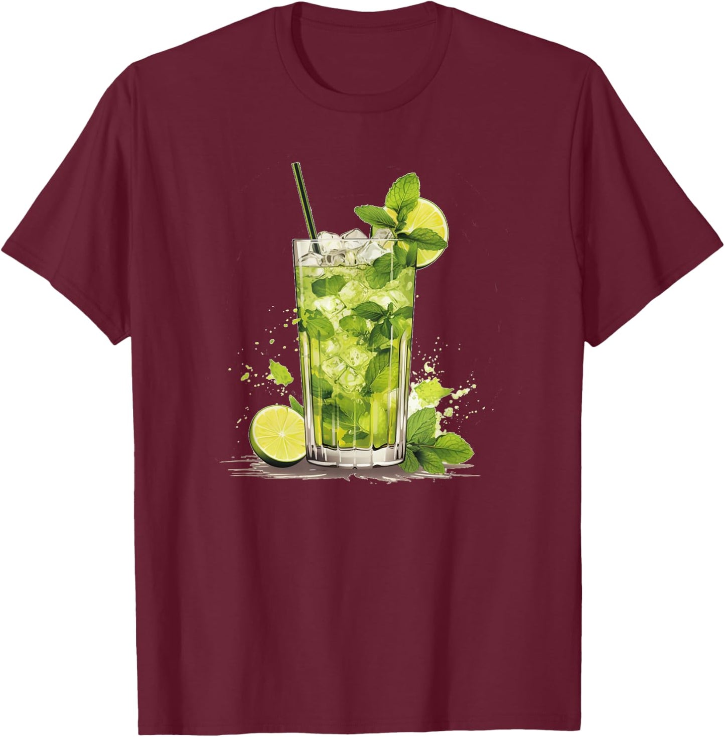 Happy Mojito Cuba Night Costume T-Shirt - T-Shirt | Maroon