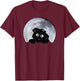 Sesame Street Oskar in Moonlight Shadow Moonnight Moon , black T-Shirt - T-Shirt | Maroon