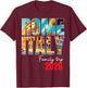 Rome Italy Family Trip 2026 Europe Vacation Colosseum Crew T-Shirt - T-Shirt | Maroon