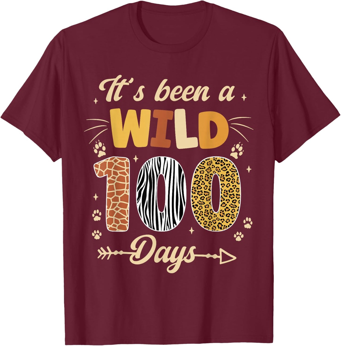 100 Days of School Teacher 100th Day of School kids Girl Boy T-Shirt - T-Shirt | Maroon