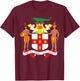 Jamaican Coat of Arms T Shirt, Coat of Arms of Jamaica Shirt T-Shirt - T-Shirt | Maroon