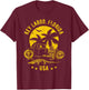Key Largo Florida Sunset Hotrod Distressed Design , Black, S T-Shirt - T-Shirt | Maroon
