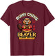Muhn Ching Beaver Dirty Raunchy Adult Humor Embarrassing T-Shirt - T-Shirt | Maroon
