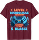 Primary School Graduation 2024 Level Primary School Schafft Gamer , black T-Shirt - T-Shirt | Maroon